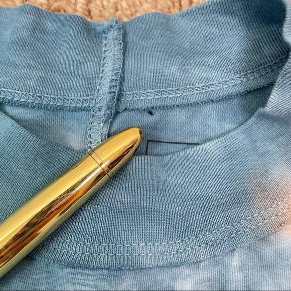 Free People Oversized Tie Dye Pink Blue Tee Shirt - Picture 14 of 16